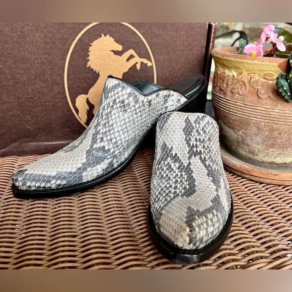 SOLD! Stallion Boot Company Python Boot Sliders - Picture 8 of 8